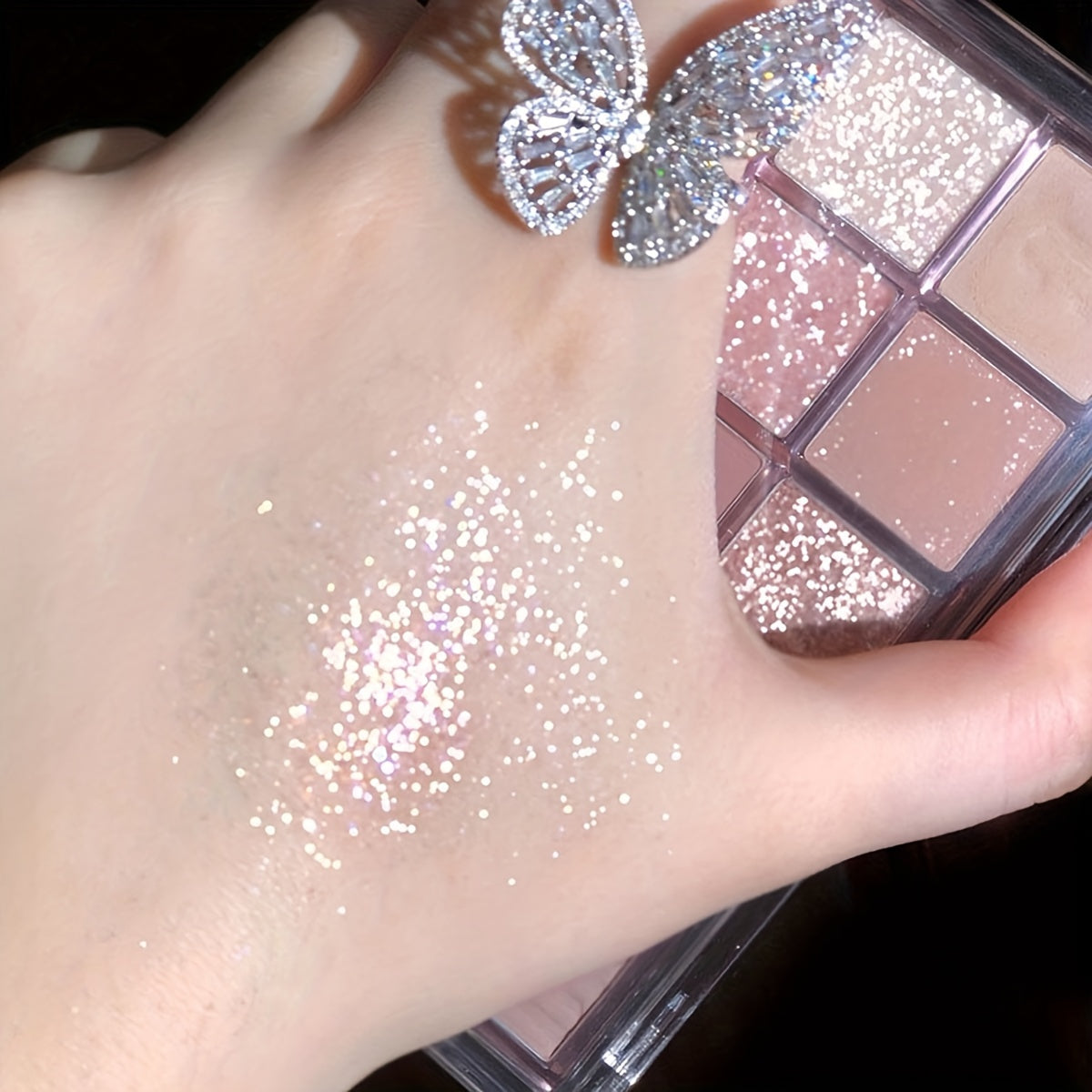 Paleta de sombras de ojos para mujer 10 colores acabado mate perlado maquillaje diario compacto