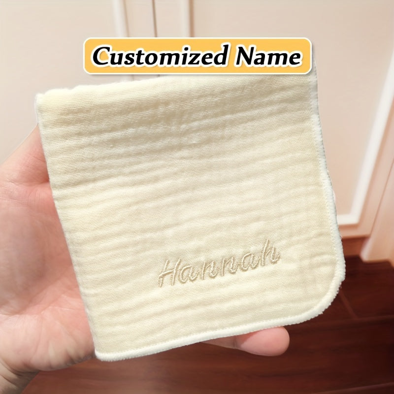 Yumshoq gazli biblar, tikilgan tafsilotlar bilan - Rang-barang yuz sochiqlari, paypoq va toza sut dog'larini artish uchun tinchlantiruvchi mato - Ajoyib Rojdestvo va Yangi yil sovg'asi g'oyasi