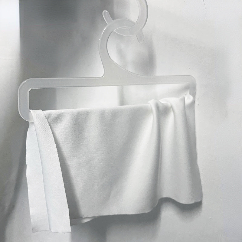 Set of 10 Plastic Hangers for Scarves and Socks Space-Saving Towel Holder Small Hangers