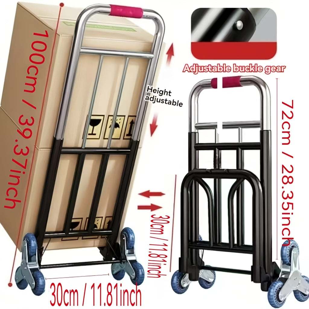 Heavy-Duty Foldable Cargo Lifter for Moving Appliances and Heavy Items Iron Durable