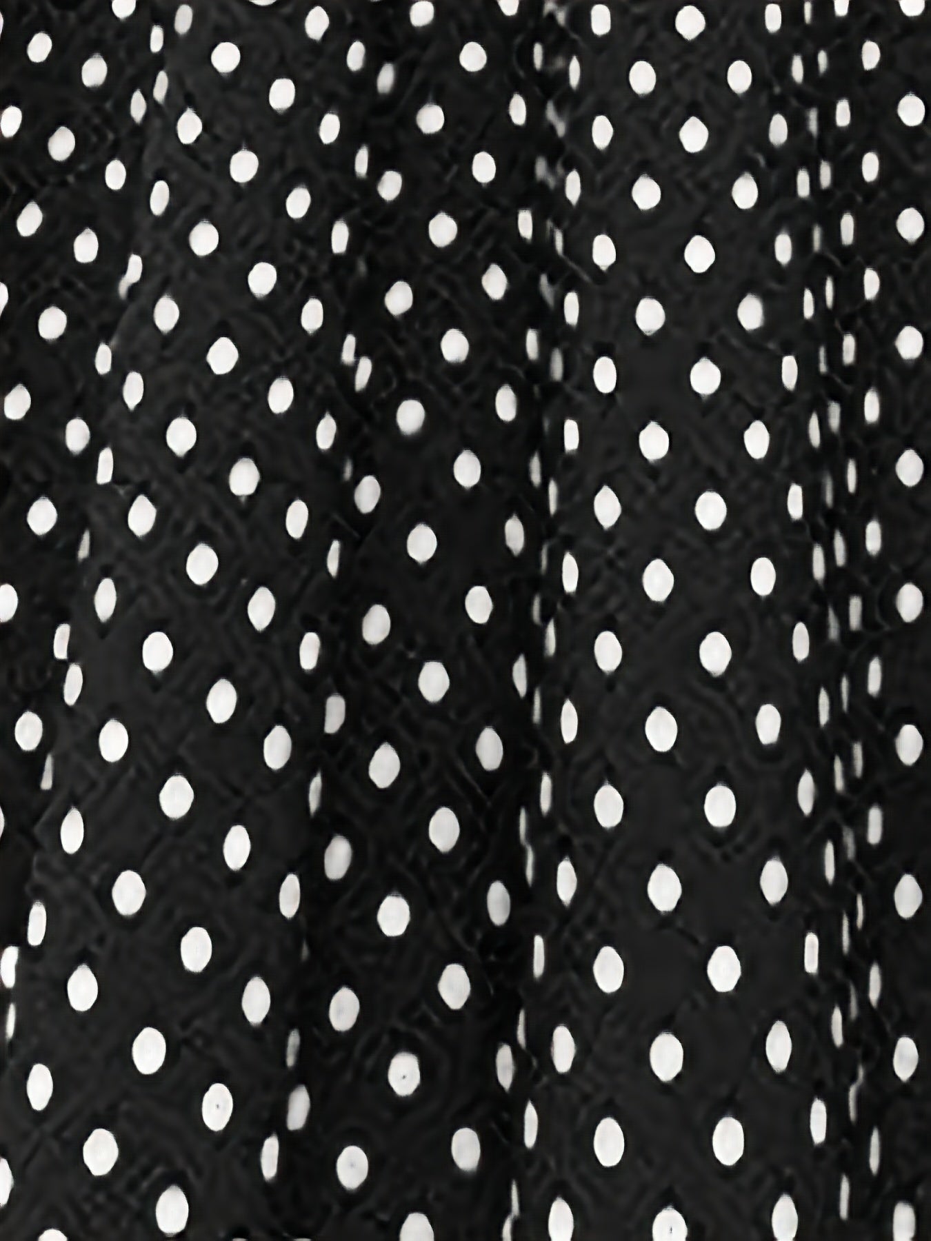 Polka Dot Short Sleeve A-line Dress for Women Spring Summer Elegant Button Front