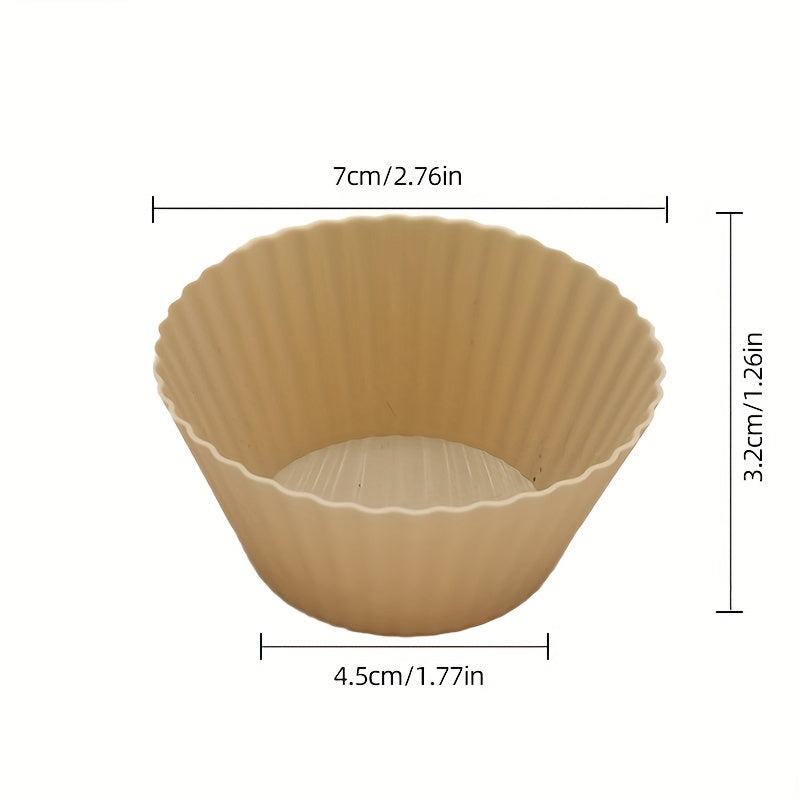 Set of 10/30/50 Reusable Silicone Baking Cups for Cake and Cupcake Baking