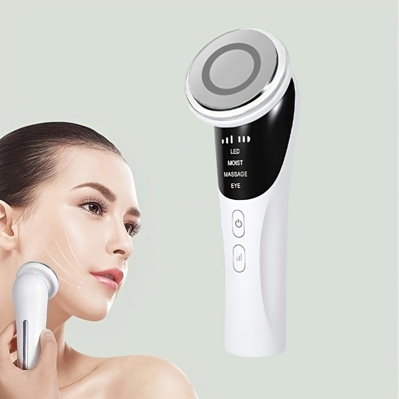 Facial Beauty Device Neck Massager with LED Display and Cold Photon Therapy