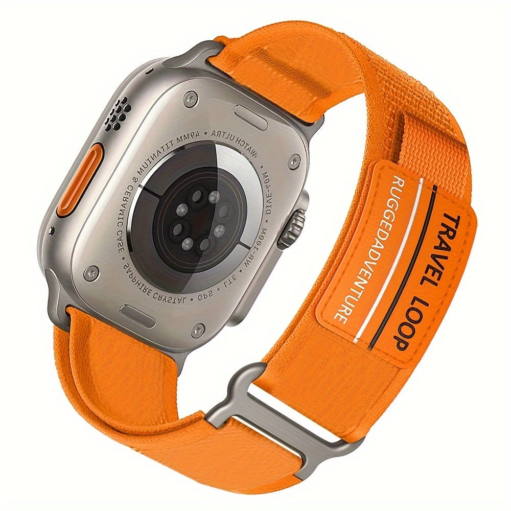 Elastic Nylon Adjustable Sport Watch Band for Apple Watch Ultra 2 Braided Solo Loop