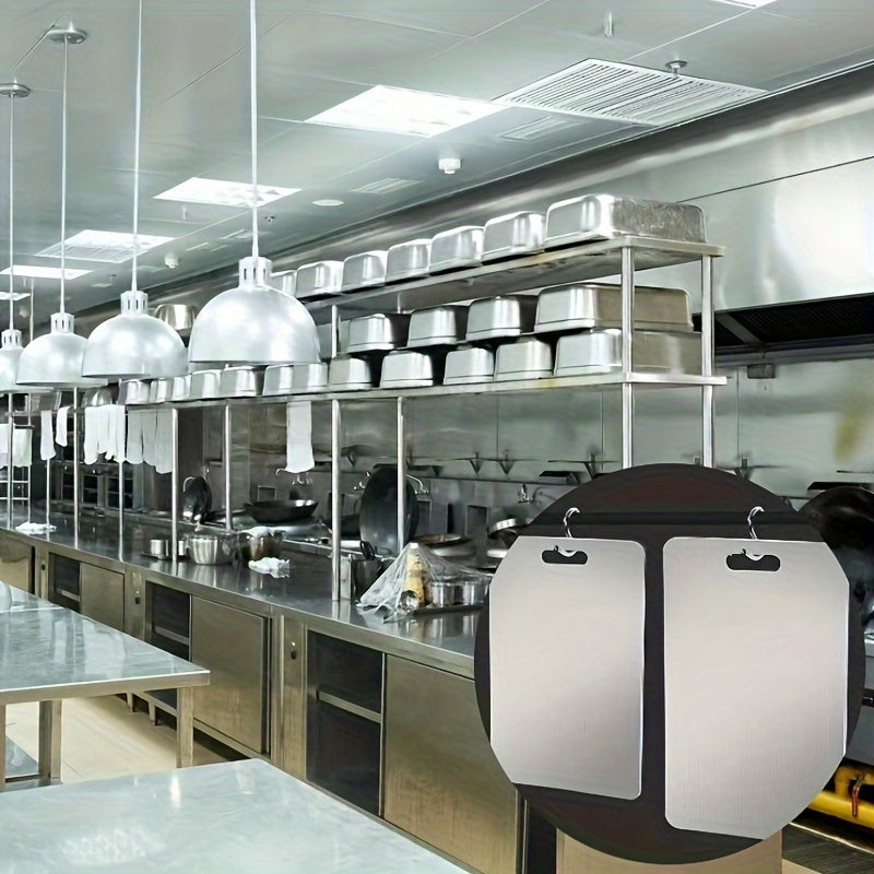 Stainless Steel Chopping Board for Fruits Vegetables Meat Portable Kitchen Accessory