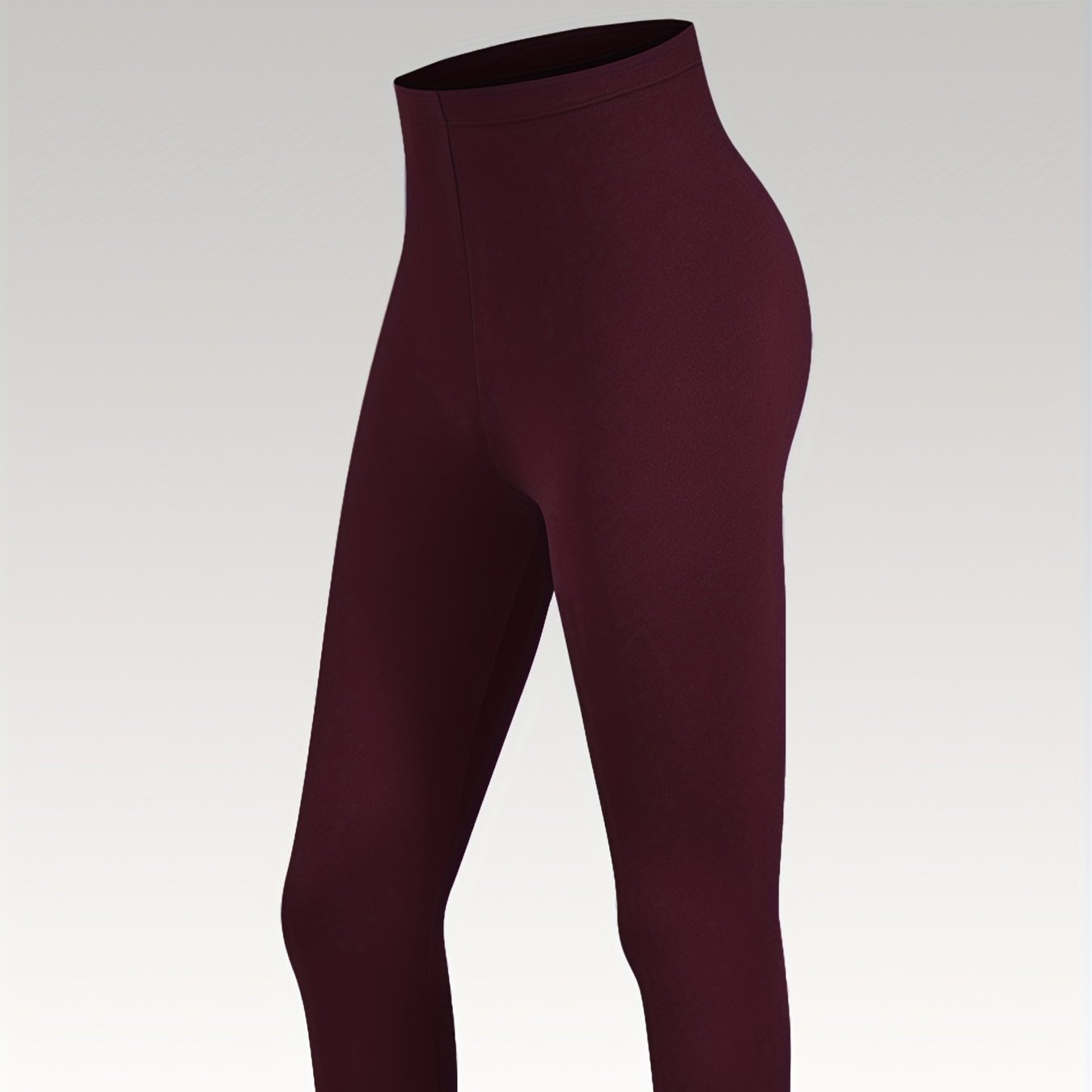 Plus Size Women's Capri Leggings Soft High Stretch Athletic Pants Green