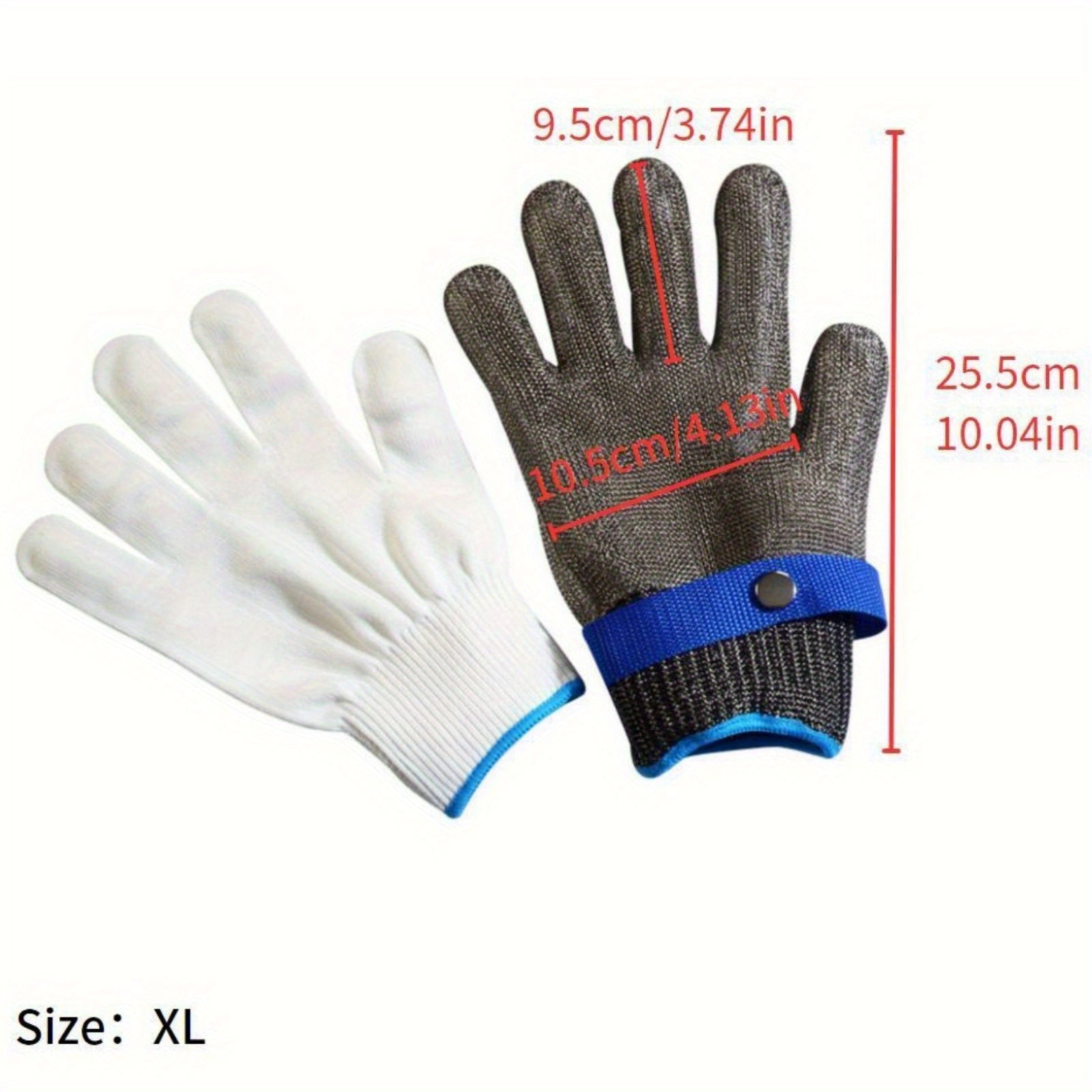 2-in-1 Steel Wire Dishwashing Gloves Non-Slip Breathable Durable Kitchen Cleaning