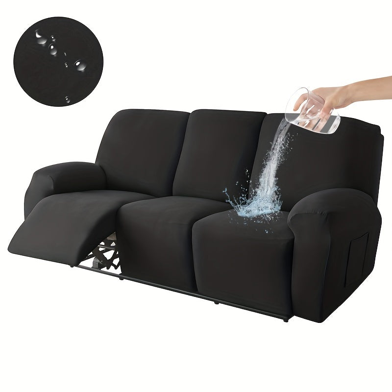 8-Piece Waterproof Sofa Slipcover Set for Living Room and Office Protection