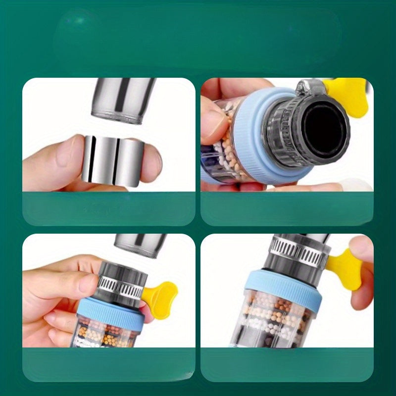 Sizning kraningizni 360 daraja osonlik bilan aylantiring! Ushbu aerator splash-proof oshxona tajribasi uchun 10 ta filtr bilan birga keladi. Suv tozalovchi valf purkagichi elektr energiyasini talab qilmaydi.