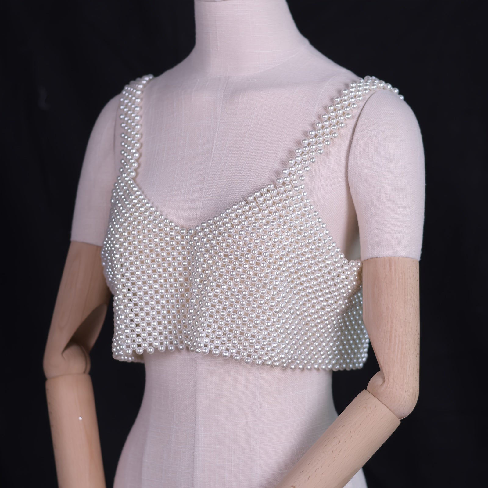 Вязаный жилет с бусинами для женщин, украшение из смолы, свадебное банкетное фото, драпировка на плечо