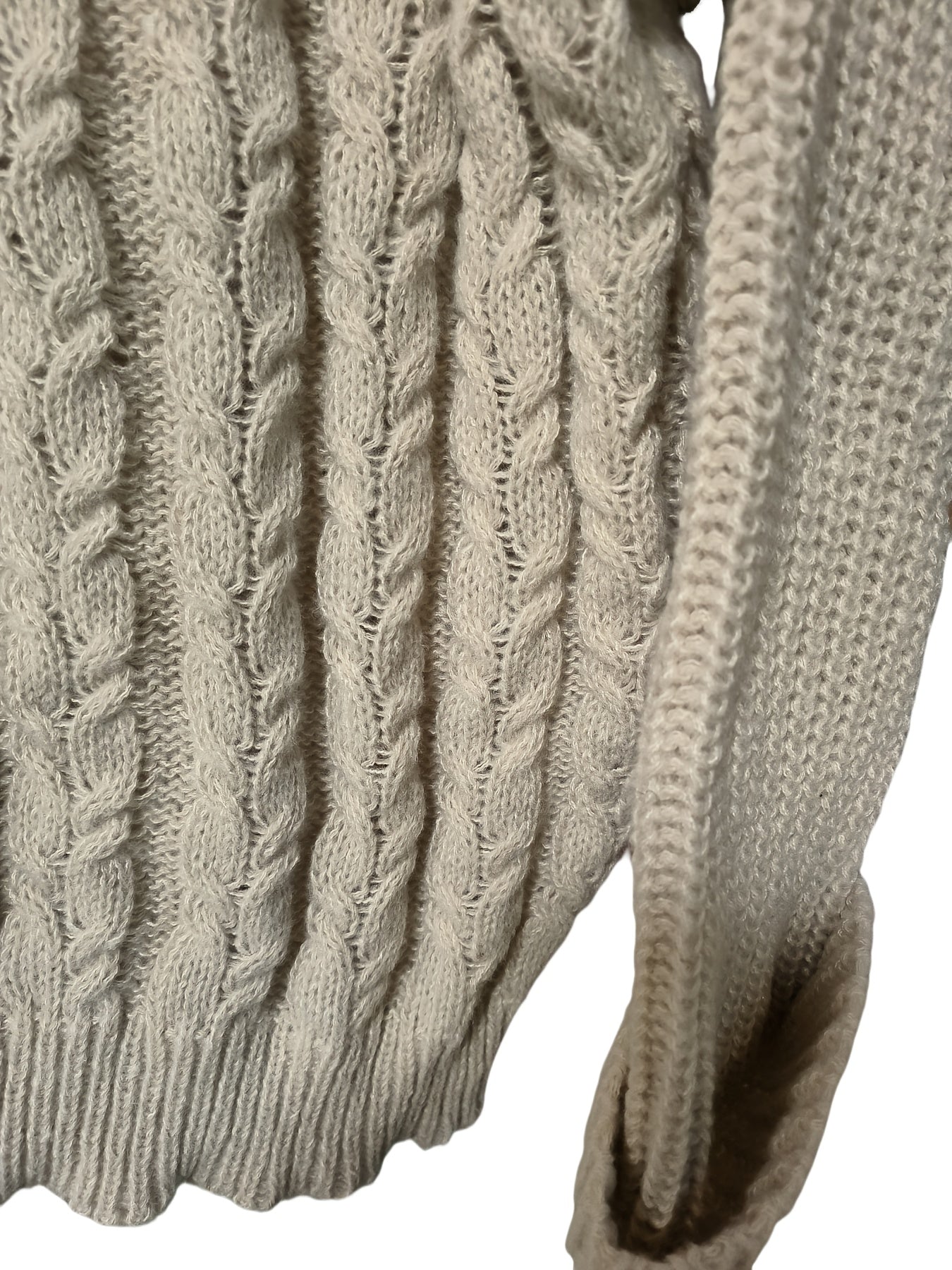 Suéter de cuello alto de talla grande para mujer, suéter de punto suave, de manga larga, pulóver oversized