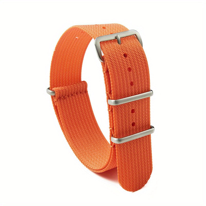 Nylon Watch Band with Stainless Steel Buckle 18mm 20mm 22mm for Men Women