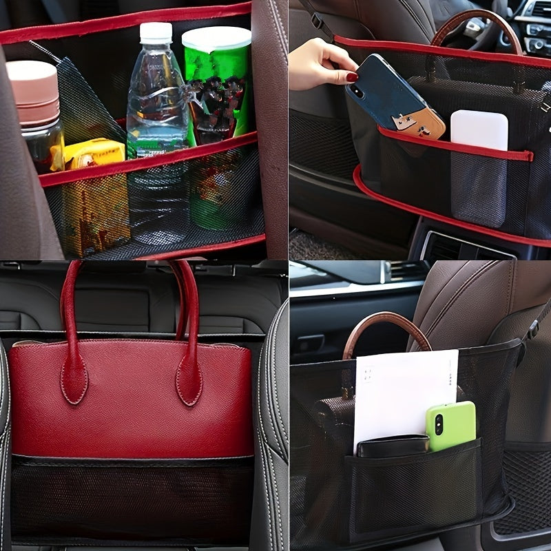 Большой сетчатый органайзер для автомобильных сидений для домашних животных и хранения, карман на заднем сиденье