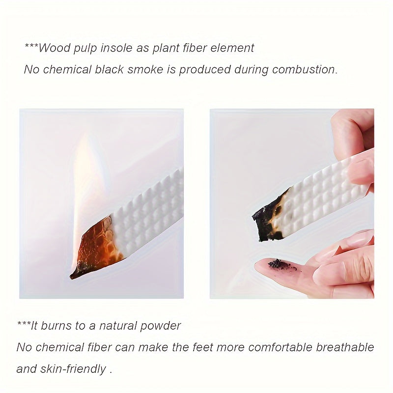 20 Pcs Breathable Insoles for Men and Women Shock-Absorbing Odor-Resistant