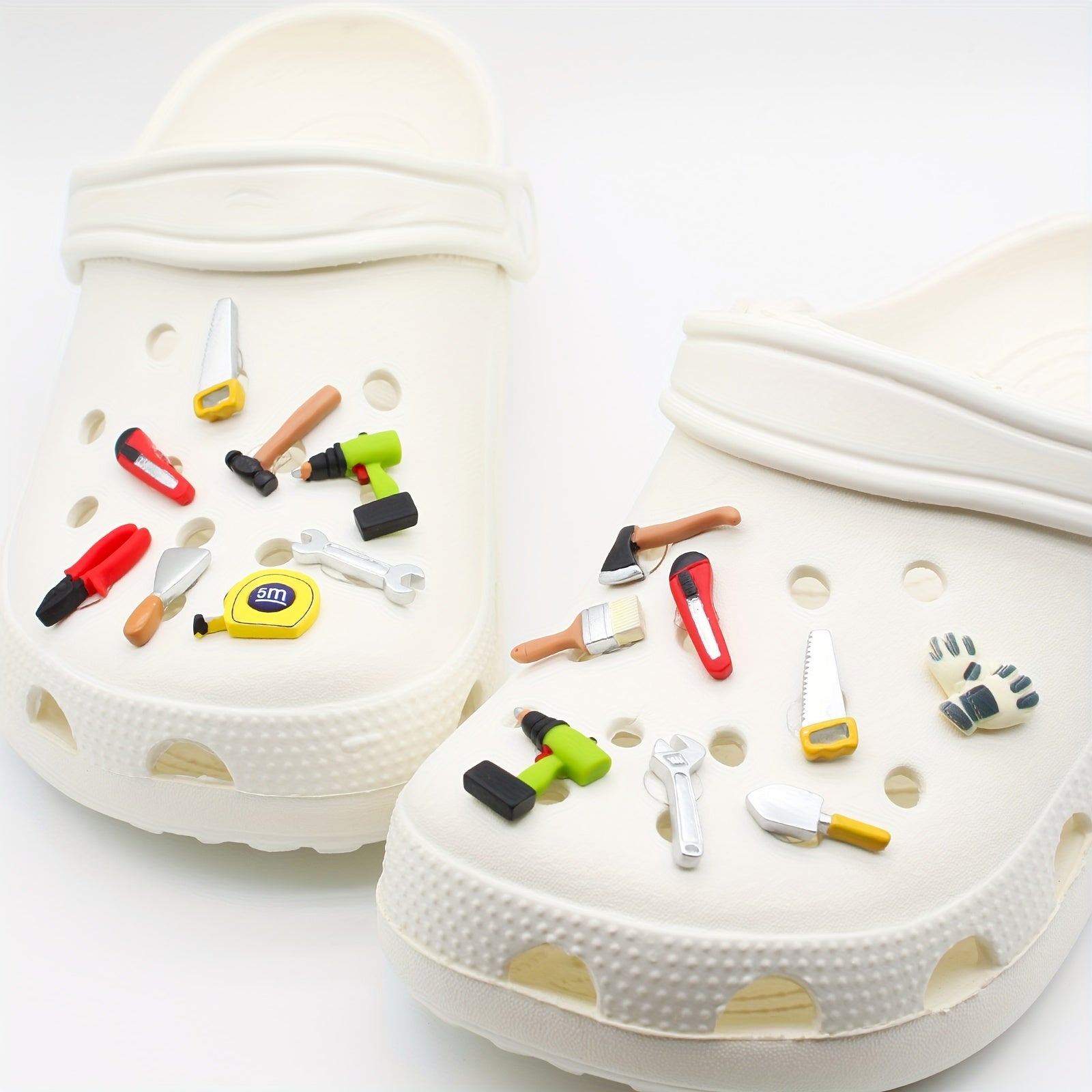 14 Pcs Model Repair Tools Set with Pliers Knife Shoes Buckle and Decorations