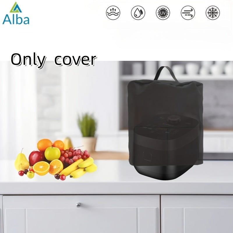 Black Polyester Cooker Cover for Rice and Pressure Cookers All-Season Dustproof