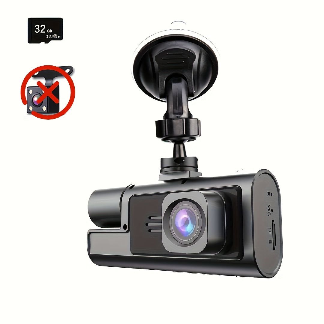 Triple Camera Car Dash Camera 1080P Night Vision 5.08cm IPS Screen