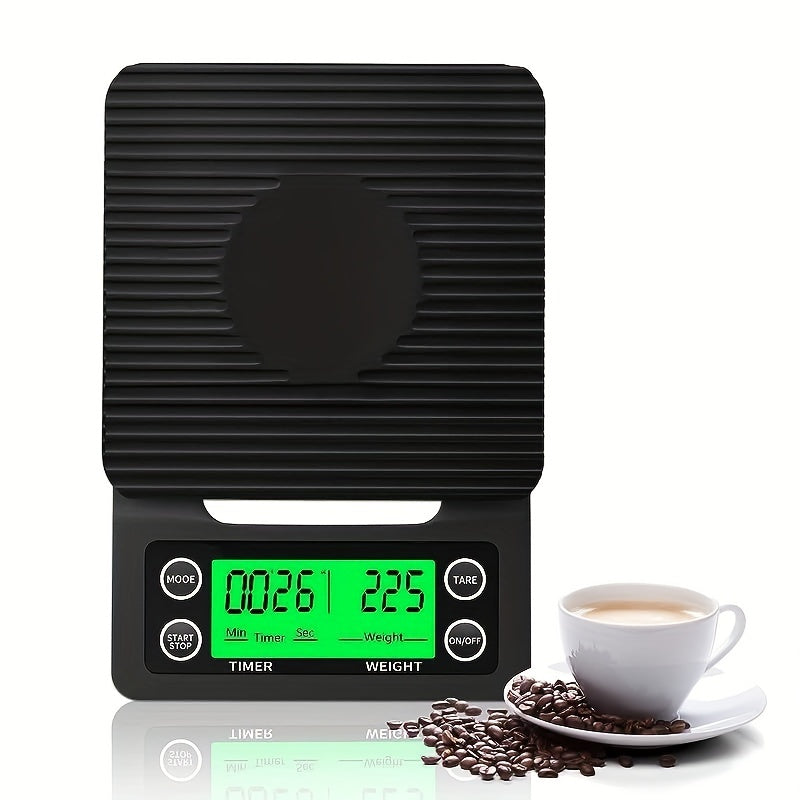 Coffee Scale With Timer LCD Backlight Food Scale Tare Function 6.6lb