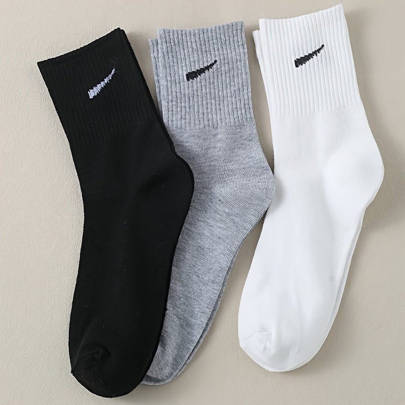 Мужской набор из 3 пар носков с коротким рукавом, разноцветные, вязаные, из полиэстера и спандекса, с уникальными принтами