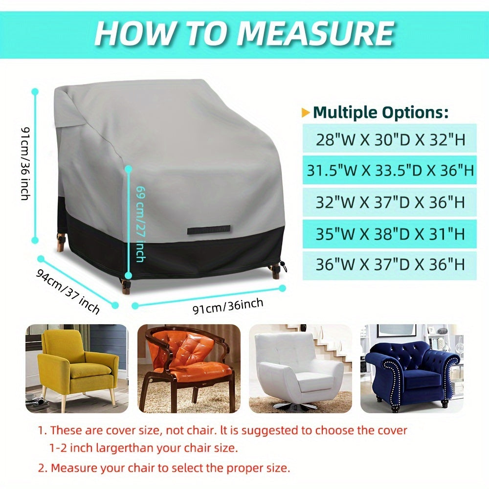 Outdoor Patio Furniture Cover Heavy Duty Waterproof Polyester All-Season Sofa Cover