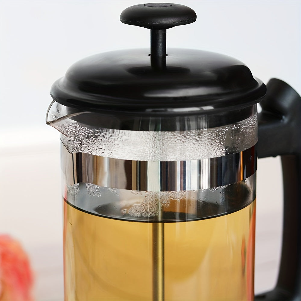 34oz French Press Coffee Maker Heat-Resistant Glass Stainless Steel Cold Brew