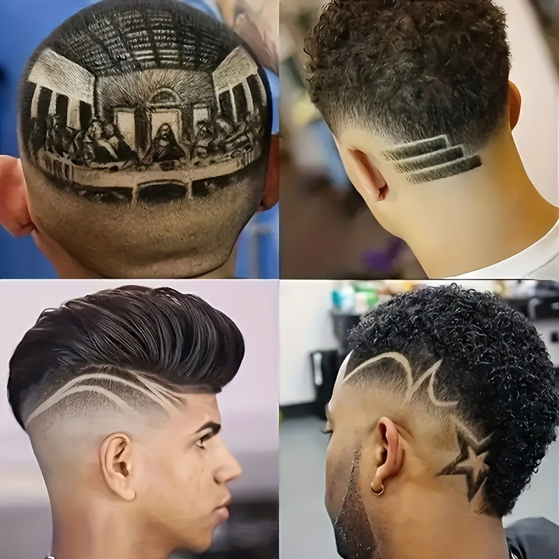 Cordless T-Shaped Electric Hair Clipper for Men with USB Rechargeable Lithium Battery