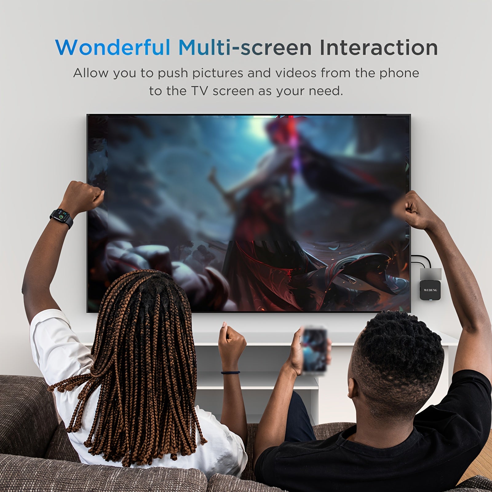 Caja de TV mini inteligente con Android 10.0 soporte 4K montable en pared procesador quad-core