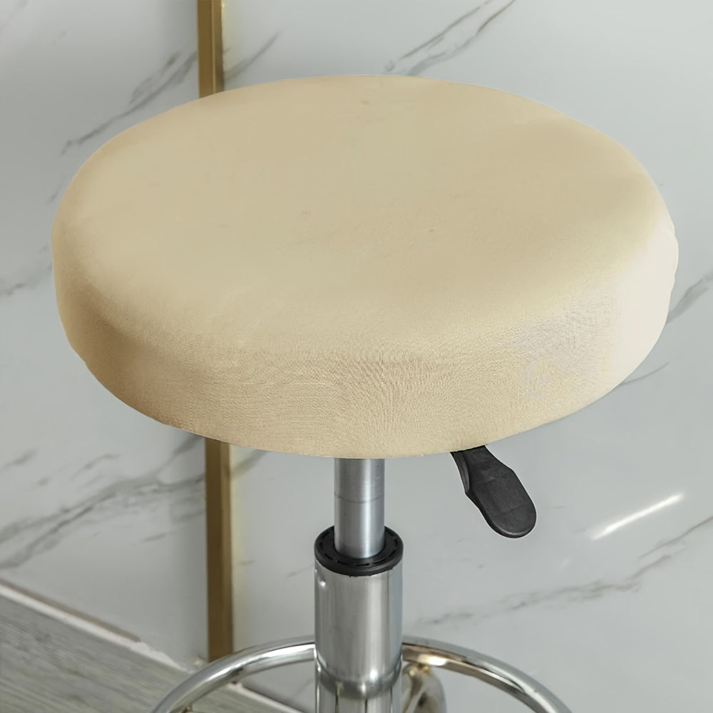 Эластичный круглый чехол для барного стула, защищающий мебель в столовой, гостиной или офисных помещениях.