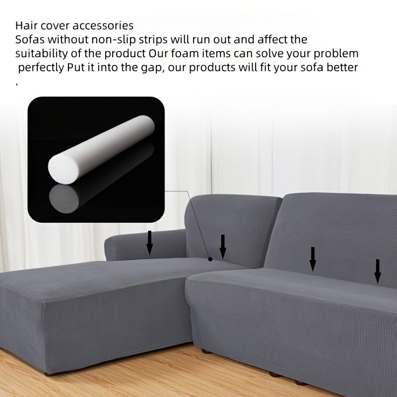 6/12pcs Anti-Slip Foam Bars for Sofa and Bed Covers, 3x30cm