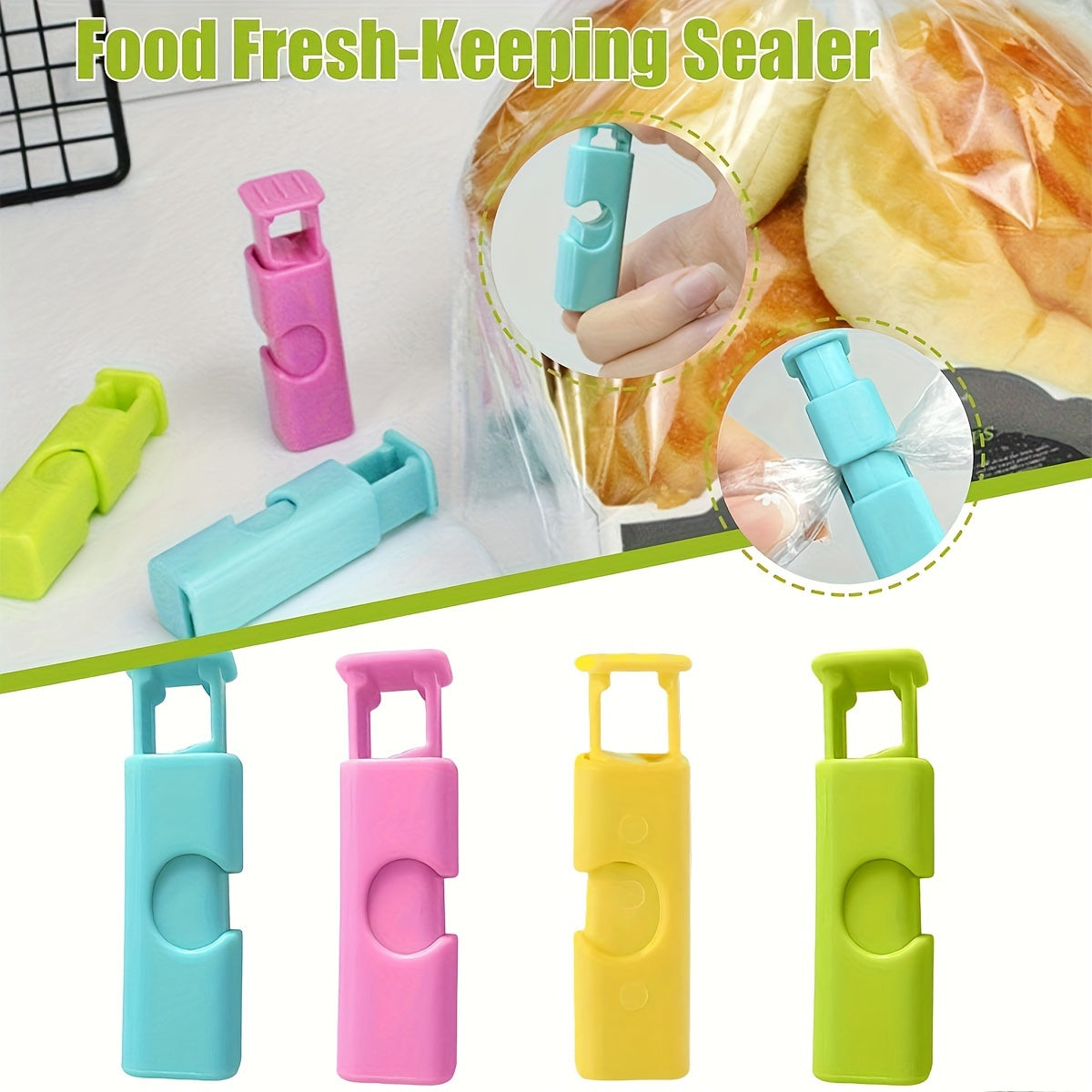 Food Preservation Sealing Clips Spring Clamp Multi-Purpose Plastic Sealer