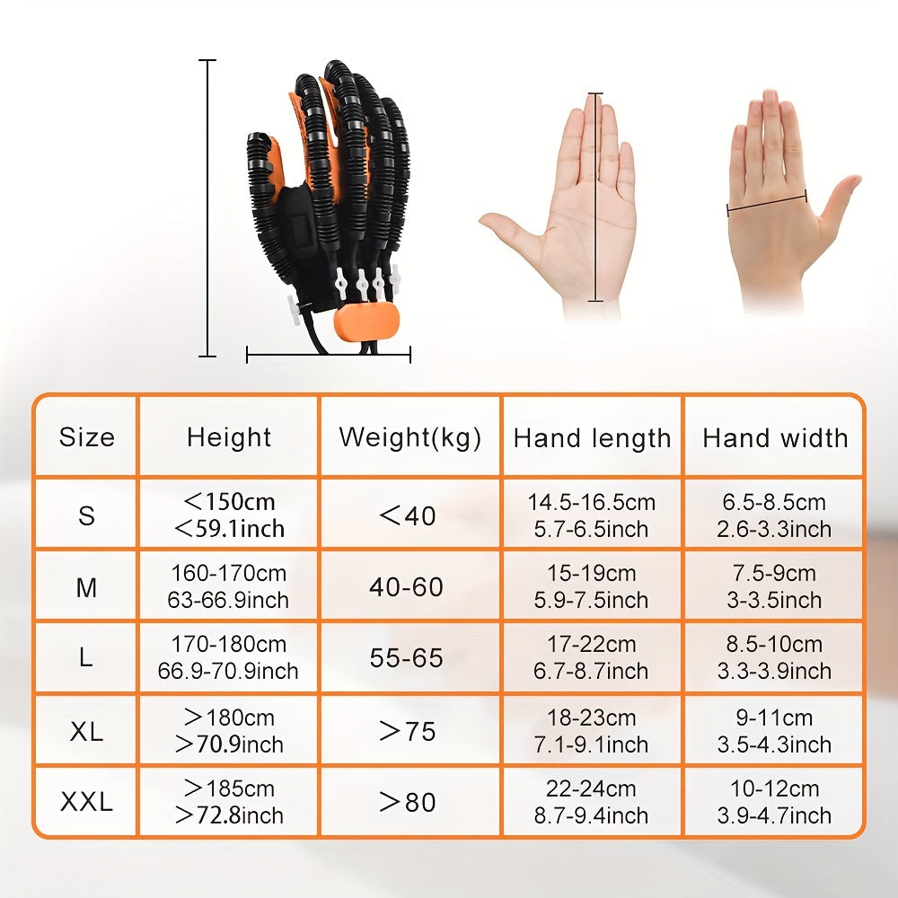Hand Exercise Gloves for Finger Training and Hand Rehabilitation Battery Powered