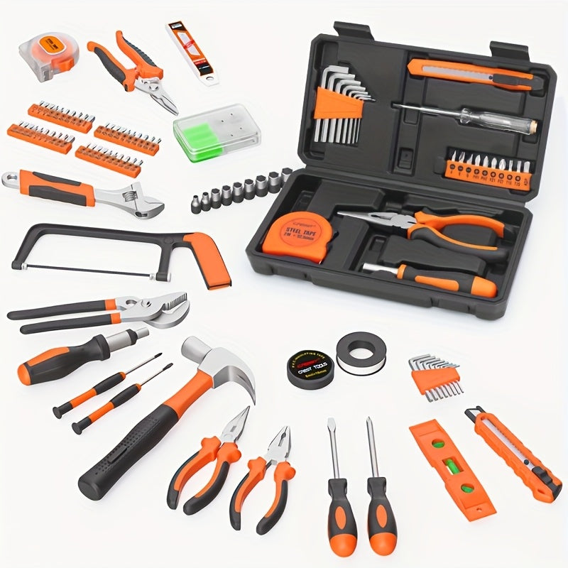 23-Piece Homeowner Toolkit Set with Plastic Storage Box Steel Household Repair Tools