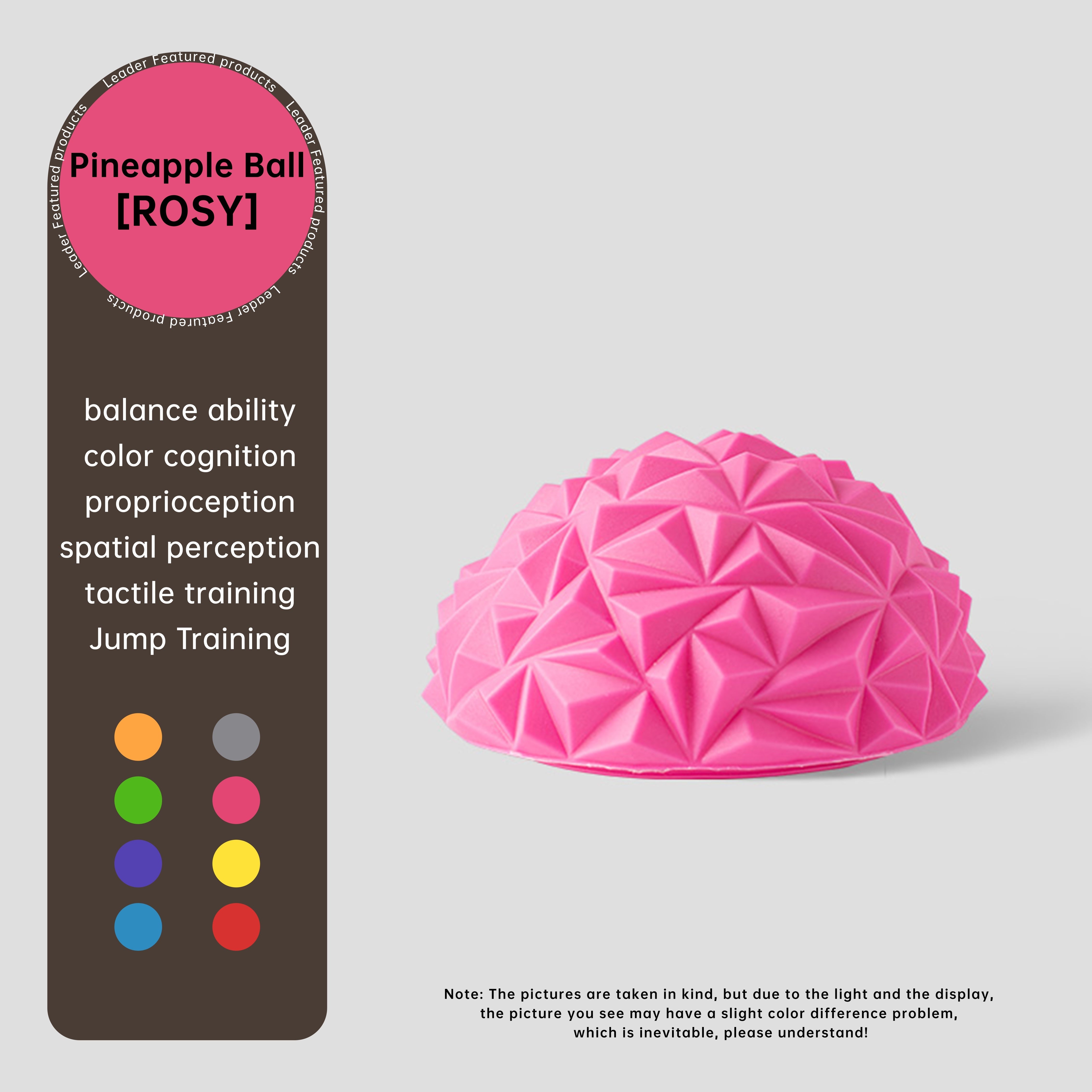 1 шт. ПВХ йога-мяч для балансировки, массажа ног и снятия стресса - подходит для йоги, пилатеса, гимнастики - взрослый, 1 упаковка