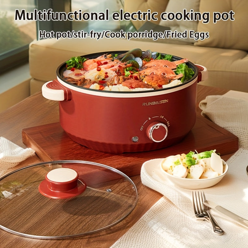 Katta hajmli ko‘p funksiyali elektr taom pishirish qozoni, yopishmaydigan keramika ichki qismi va to‘kilishni oldini oluvchi dizayni bilan. Yotoqxona, uylar, RVlar va tashqi foydalanish uchun ideal.