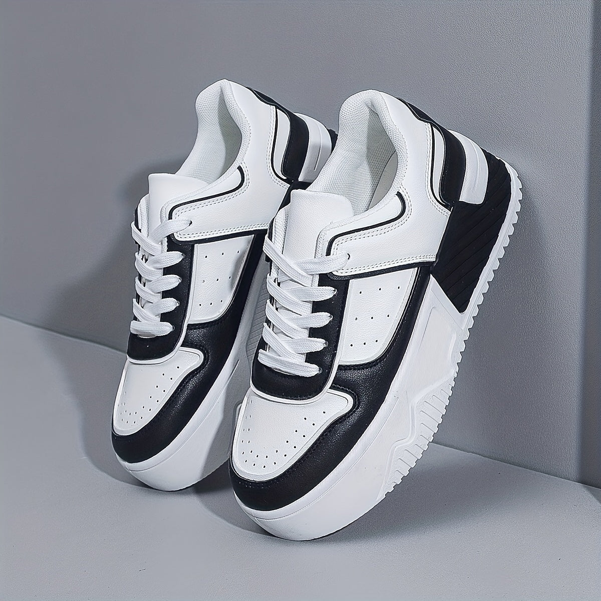 Women’s Fashion Sneakers Women’s Casual Lace-Up Sports Shoes with Wedge Heel