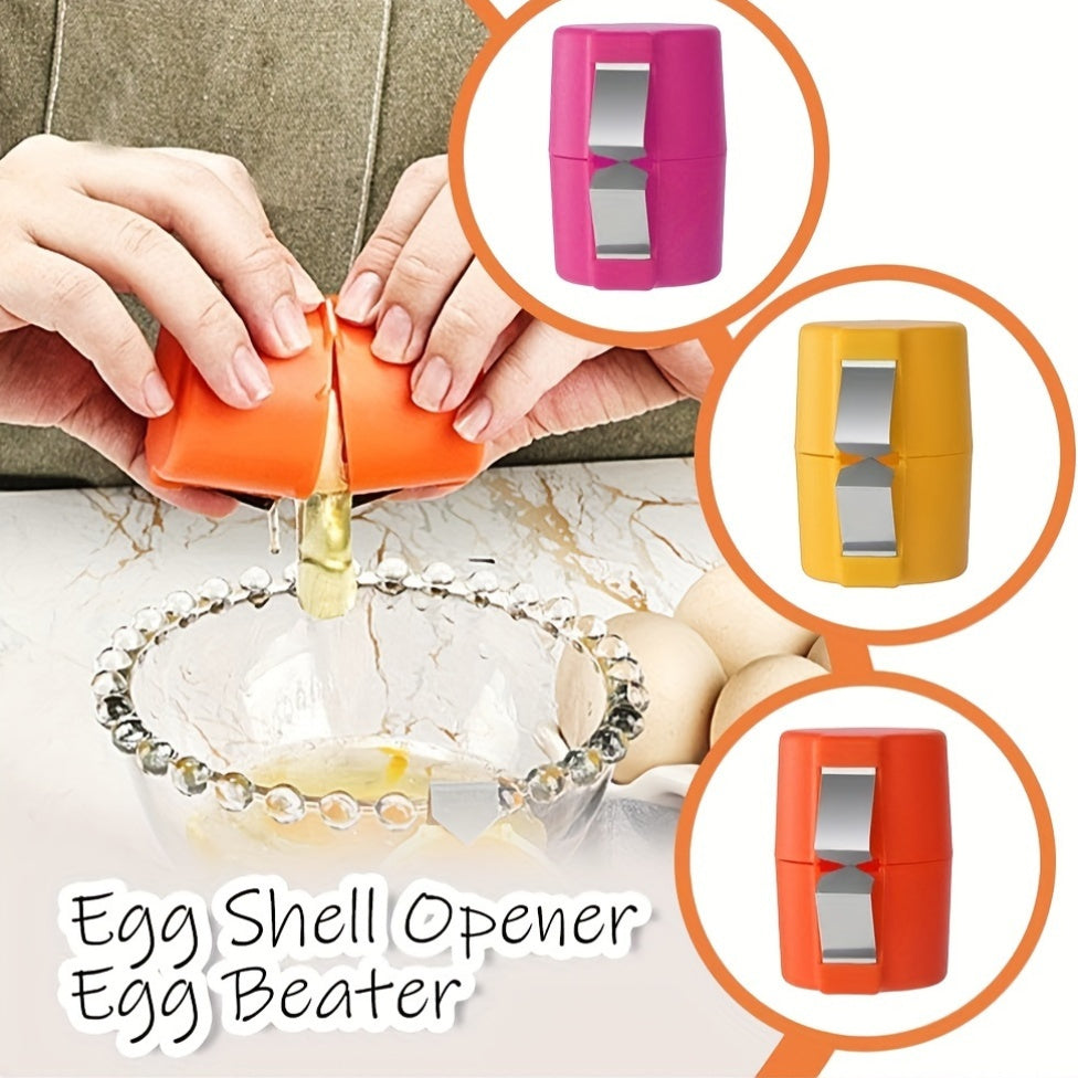 Egg Shell Opener Set Stainless Steel Non-Stick Omelet Pan Tools Dishwasher Safe