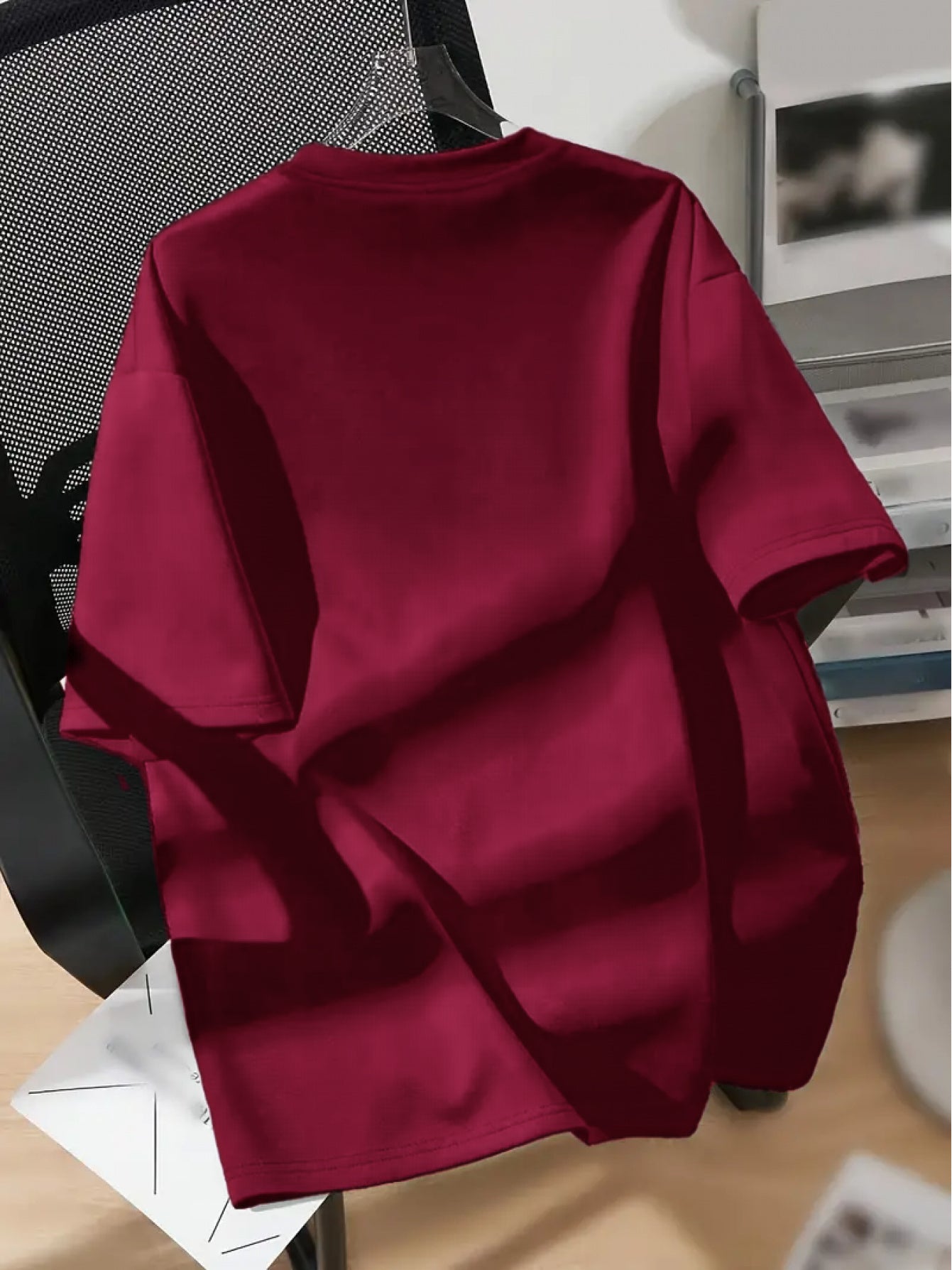 Women's Cotton Casual Crew Neck T-Shirt with Cartoon Bear Print Short Sleeve Loose Fit All-Season