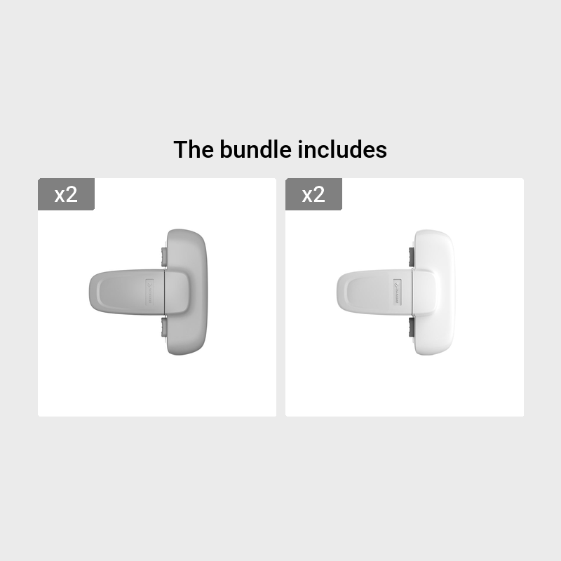 Eng yaxshi tanlov: Yoshlar uchun xavfsizlik muzlatgich qulfi - 1 dona anti-qisish qo'l shkafi eshigi qulfi, kulrang, BPA-siz plastik