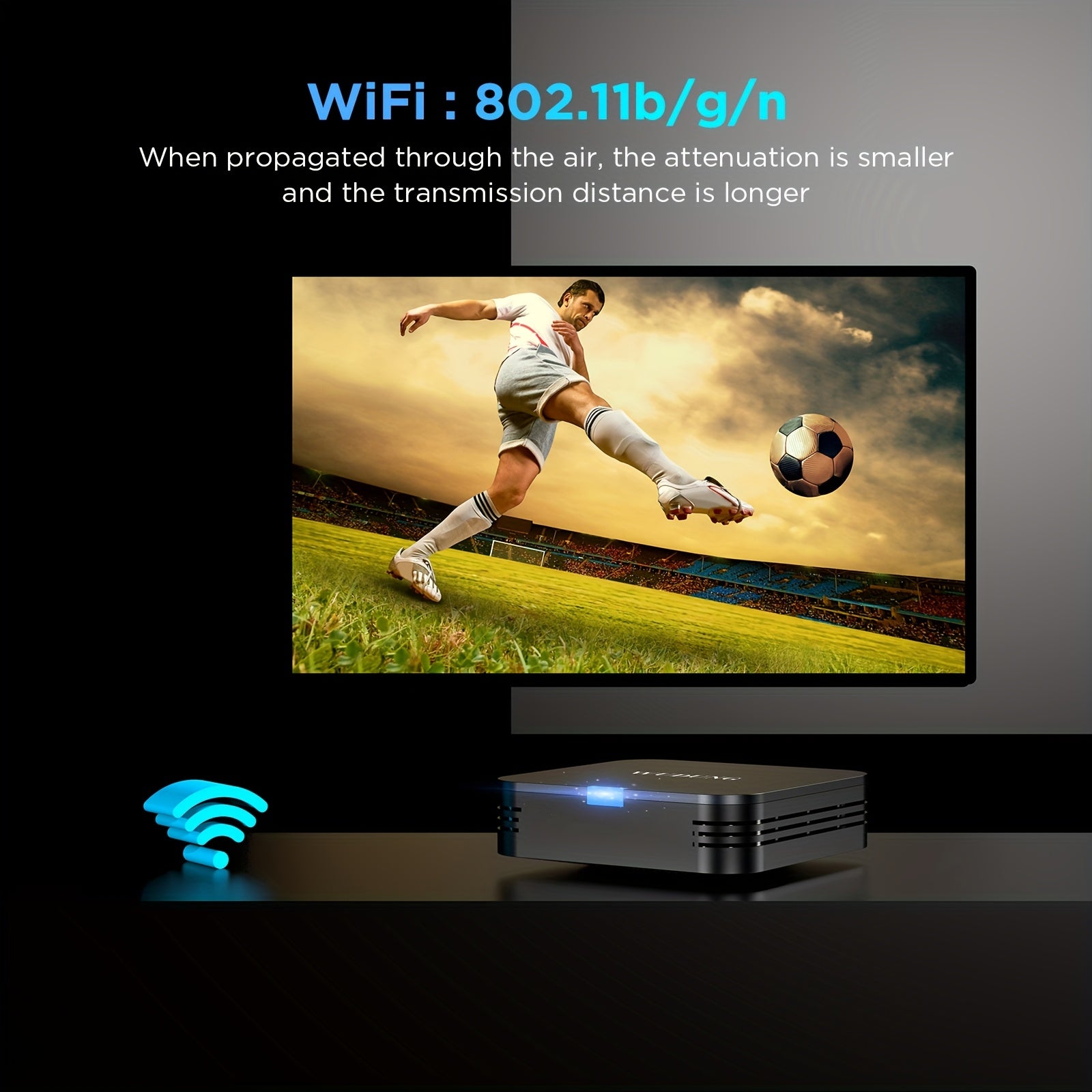 Mini Android 10 Smart TV Box Allwinner H313 4K HD WiFi 2GB RAM 16GB Storage