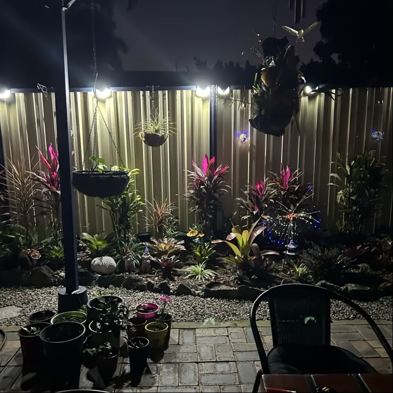 Уличный солнечный настенный светильник 100 LED с датчиком движения, сад, забор, безопасность, двор