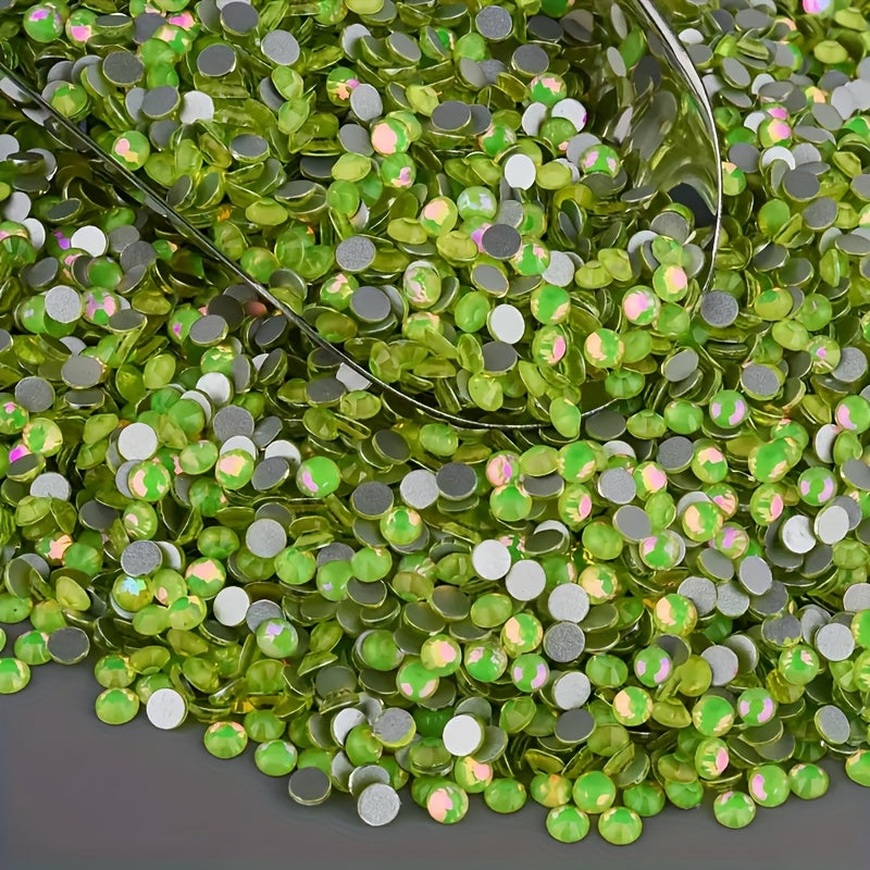 1440 dona rhinestones, tirnoq san'ati va aksessuarlar uchun, shisha toshlar, poyabzal, kiyim, makiyaj sumkalar uchun