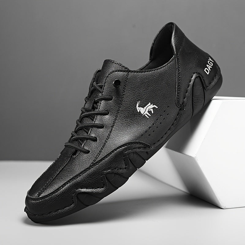 Men's Plus Size Casual Sneakers Microfiber Uppers Breathable Lace-Up All-Season