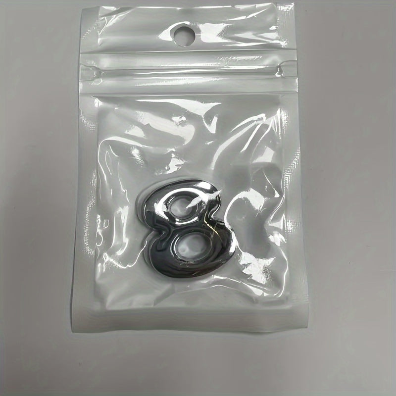 3D металлическая алфавитно-цифровая автомобильная наклейка с отражающим серебристым покрытием, долговечный акцент на кузов