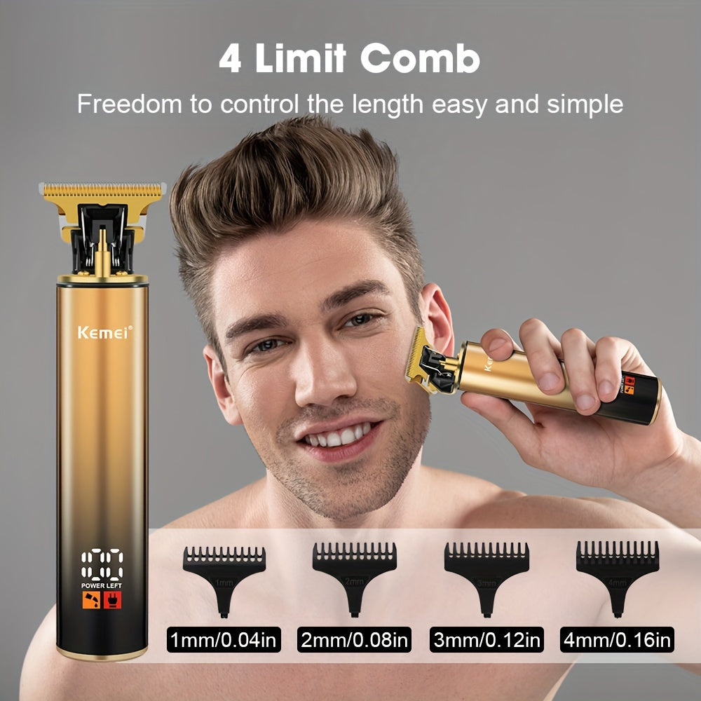 Set profesional de cortapelos para recorte de barba y cabello