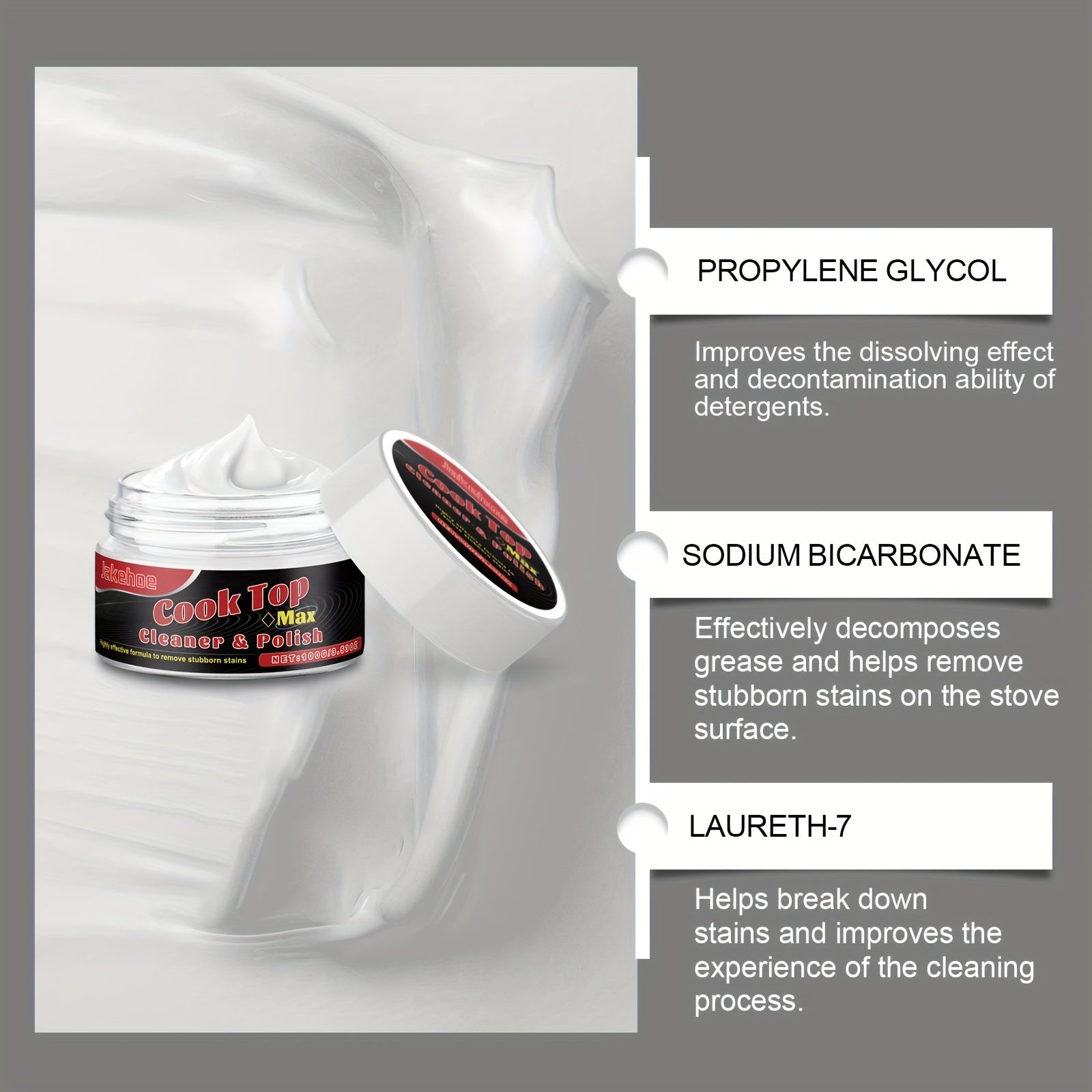 Oven Cleaning Paste for Stoves Stubborn Stain Remover Gentle Safe for All Surfaces