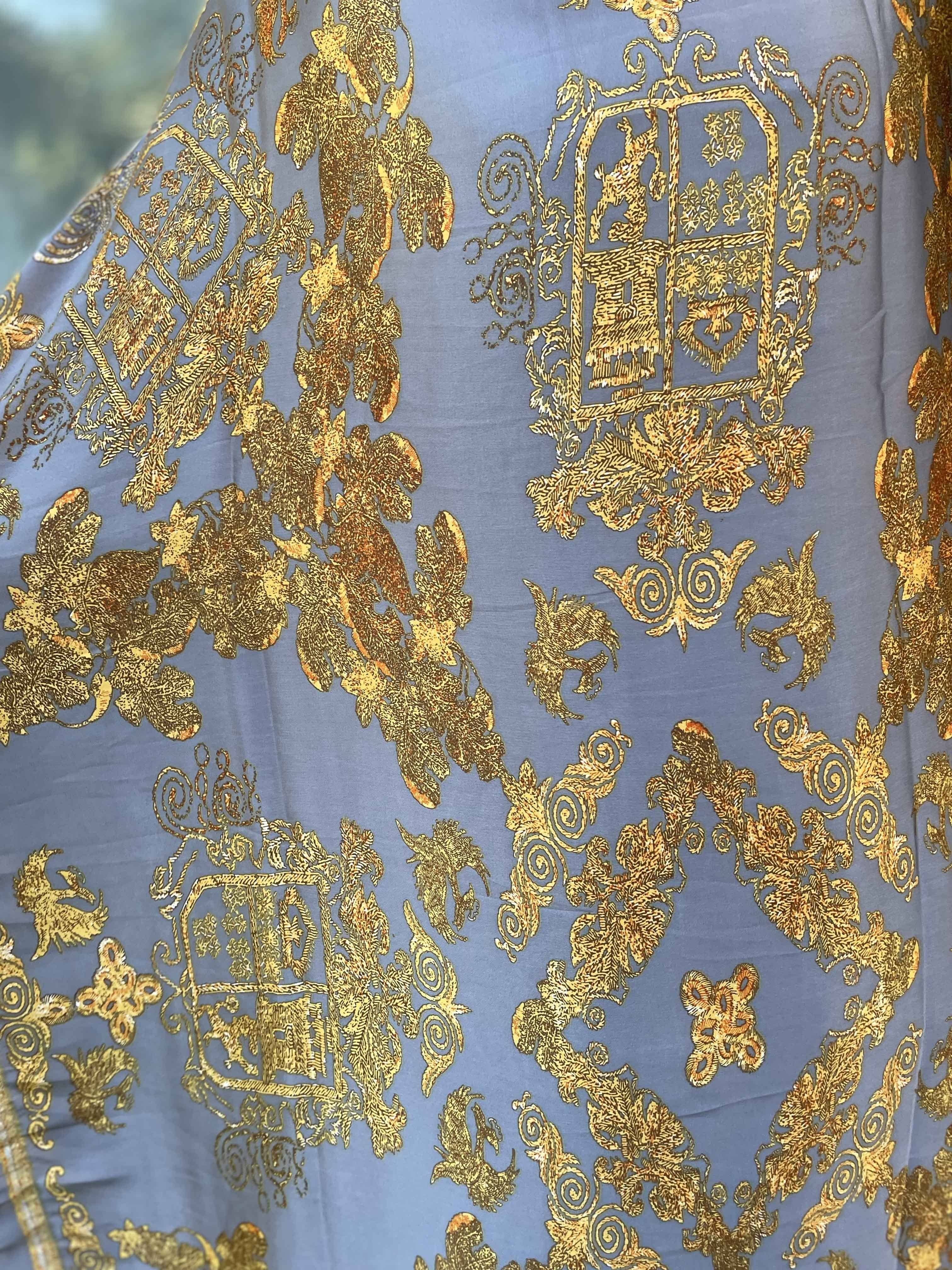 Ayollar uchun katta o'lchamli gullar bilan bosilgan tunik kiyiqi polyester batwing qo'lqopli barcha mavsum uchun