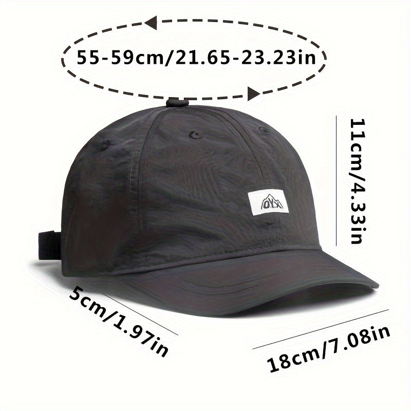 Unisex Retro Beysbol Shlyapa, Qisqa Qirra, Moslashtiriladigan, Tez Quriydigan, Ideal Sovg'a Tanlovi