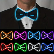 Halloween Glowing LED Neon Bow Tie for Parties Festivals and Celebrations