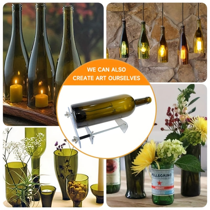 Glass Bottle Cutter Kit Manual Glass Cutting Tool for Home Use