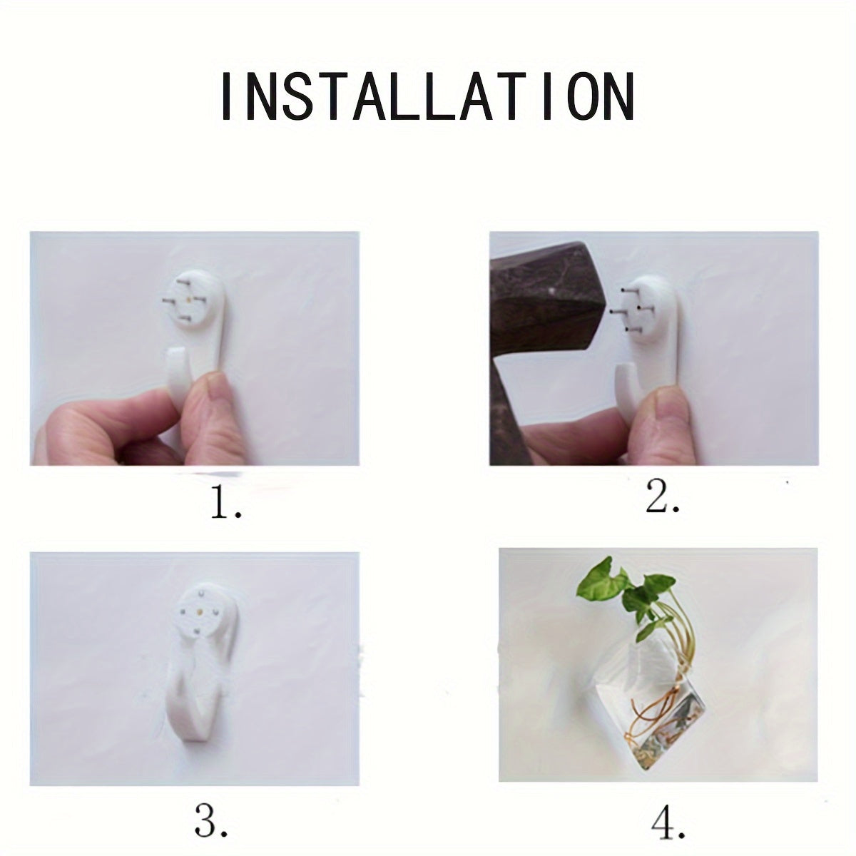 Glass Wall Vase for Home Decoration in Living Room, Balcony or Bedroom